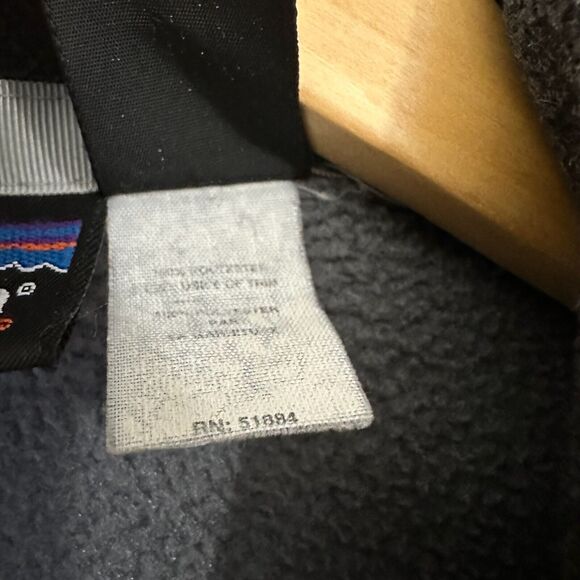 Vintage PATAGONIA SYNCHILLA Polar Basin Jacket Gray Full Zip Fleece - Picture 9 of 14